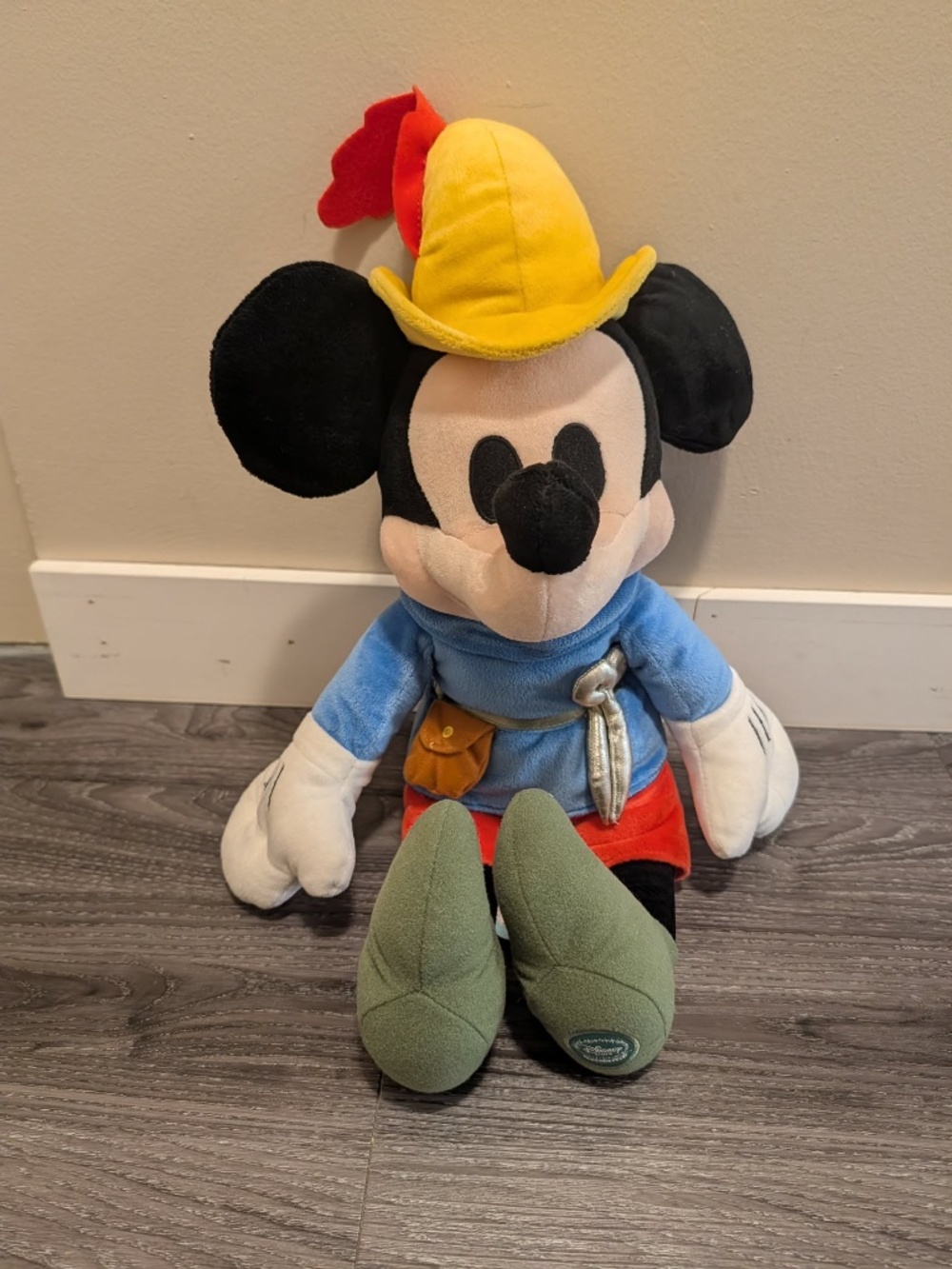 Disney Store Mickey Mouse Brave Little Tailor Plush